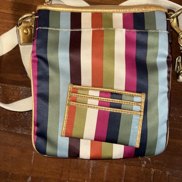 VINTAGE COACH Julia LEGACY CLASSIC Signature Crossbody Purse W/ Wallet money - Picture 10 of 10